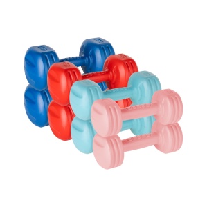 REBEL ACTIVE Set bučica sa gumenom oblogom, ukupno 20 kg 2x1kg + 2x2kg + 2x3kg + 2x4kg RBA-2310