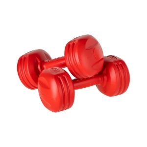 REBEL ACTIVE Set bučica sa gumenom oblogom, ukupno 20 kg 2x1kg + 2x2kg + 2x3kg + 2x4kg RBA-2310 - Img 4