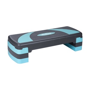 REBEL ACTIVE Step klupa za aerobik i fitnes sa 3 nivoa visine crno-plava RBA-3225-BL