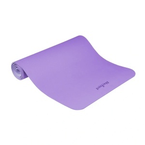 REBEL ACTIVE Strunjača prostirka za jogu, pilates i fitnes 183x61 cm debljina 4 mm TPE ljubičasta RBA-3157-2PU