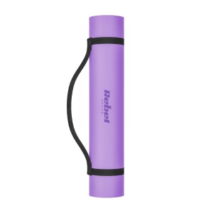 REBEL ACTIVE Strunjača prostirka za jogu, pilates i fitnes, 200x90 cm, debljina 1 cm, materijal TPE, ljubičasta boja, model RBA-3159-2PU - Img 2
