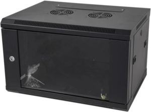 Rek ExeLink 19in,4U,600×450 zidni orman,nosivost do 30-40kg,kaljeno staklo,crna - Img 2