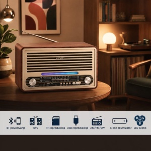 Retro Bluetooth radio 6679BT - Img 2
