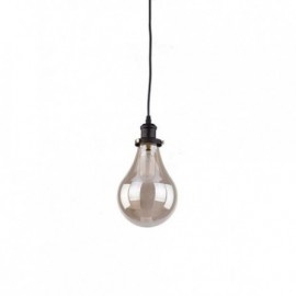 RUSTIK 117 VISILICA 1*E27 BLACK/AMBER GLASS - Img 2