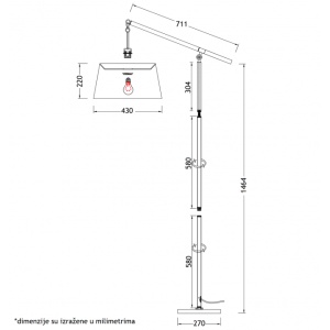RUSTIK 166 PODNA LAMPA 1*E27 - Img 4