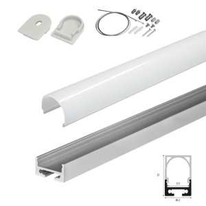 Set A aluminijumski profil za LED trake 1m 27x20 mm