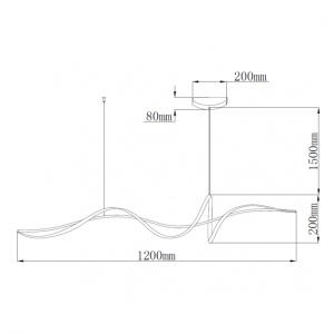 SOLEA 12 LUSTER 24W 3000K CRNA - Img 2