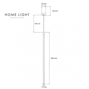 SOLEA 56 VISILICA 8W 3000K CRNA