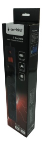 SPG5-B-6(3G1.5)**Gembird produzni kabl sa zastitom 5 uticnica, 5V/3.1A USB-A+C 16A/3500W 1.8m (703) - Img 2