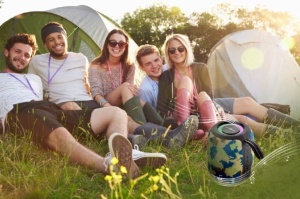 SPK-BT-LED-05-CM Gembird Portable Bluetooth RGB LED TWS speaker, 8W, BT, FM, USB, Handsfree, CAMO - Img 2