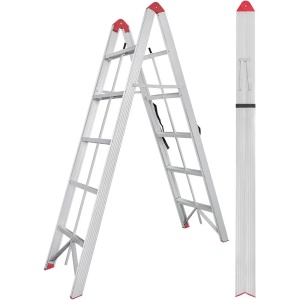 SuperStep Duple Sklopive Štapne Alu Merdevine 2x5 188cm - Img 2