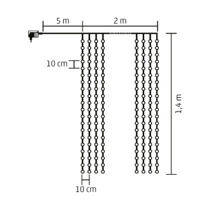 Svetleći niz sa 294 hladno bele LED diode - Img 2