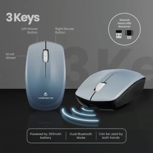 Tastatura+miš Wireless Volkano Prism VK-20248-GR siva - Img 2