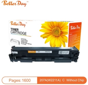 Toner BetterDay 207A(W2211A) M255/M283 crg067 zam. kaseta za HP Cyan 1.6k (bez cipa) - Img 2