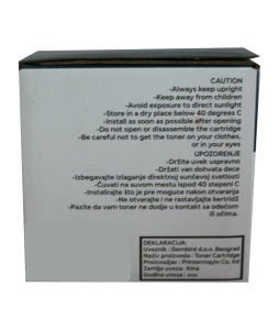 Toner Gembird C-CRG-069H/5.5K Y zam. kaseta za Canon Yellow 5.5k - Img 1