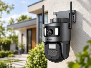 TRACER Spoljna WiFi IP kamera 2x3MP QXGA rotirajuća 355° IP66 crna Patrol BKK360-2 - Img 3