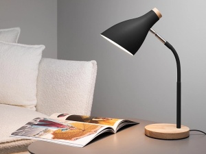 TRACER Stona lampa Scandi E27 max 40W drvo-crna Scandi Black - Img 7