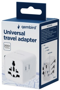 Travel adapter TPA-INT-01-W Gembird Univerzalni - Img 2