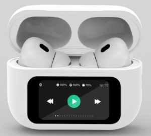 TWS-LCD-ANC-01-W Gembird bluetooth V5.1 slusalice, TWS, LCD display, Active Noise Cancelling, White - Img 2