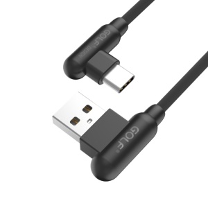 USB kabl tip C 1m 90° GOLF GC-45T crni - Img 2