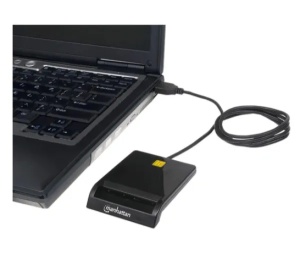 USB smart card reader Manhattan 102049, black - Img 3