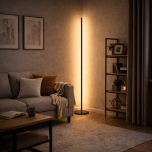 VESTA 364 PODNA LAMPA 18W 3000K CRNA - Img 5