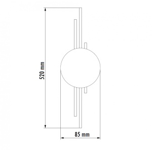 VESTA 609 ZIDNA LAMPA LED 10W 3000K MESING - Img 3