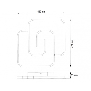 VESTA 633 PLAFONSKA SVETILJKA 40W 3000/4000/5700K BELA