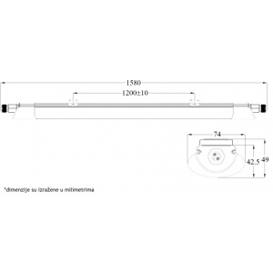 VODODIHT LED SLIM BELI LG258A 45W 6500K - Img 3