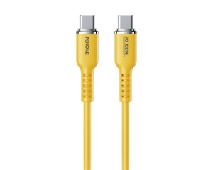 WEKOME WDC-11 Kabl 3.1 USB tip C M/M 1.2m, za Super brzo punjenje 100W/480Mbps, Silicon Soft, žuti