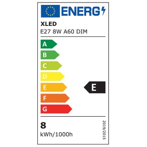Xled E27 8W A60 Filament Sijalica dimabilna,2700K,220V,950Lm,60*108mm,Ra≥80 PF≥0.5 amber - Img 2