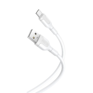 XO Kabl USB-A na USB-C NB212, 2.1A, 1m, Beli