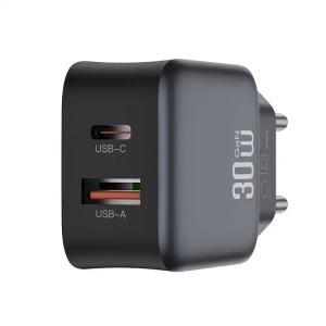 XO L156 GaN kućni punjač 30W – USB-C + USB-A brzo punjenje (PD i QC)