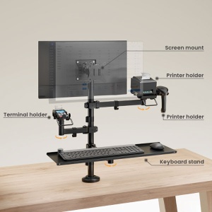Xstand NTPMM-02LD,2x17-32/9 kg/Rotacija:180/Tilt: 90/VESA100x100/POS police - Img 3