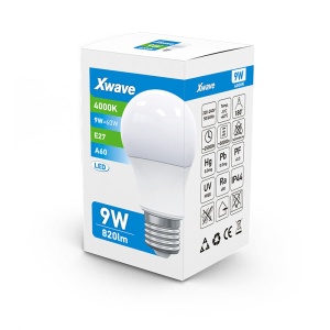 Xwave E27 9W SL-B-A9-4K LED Sijalica 4000K/820Lm,Bela - Img 1