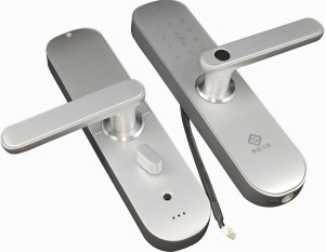 ZIGBEE-SMART-LOCK-WD002 Gembird Zigbee Wifi brava sa otiskom prsta za vrata, daljinska kartica - Img 1