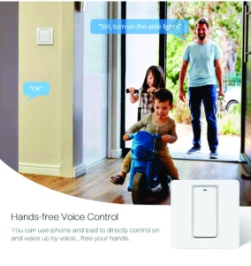 ZIGBEE-SWITCH-DS101 Gembird RSH Tuya WiFi Pametni kucni prekidac sa 1taster EU Standard - Img 3