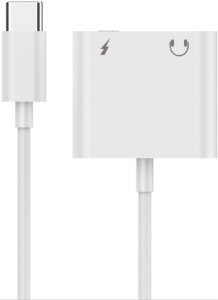 A-CM-3.5FP-01 Gembird USB type-C plug to stereo 3.5 mm audio adapter cable, with extra power socket - Img 2