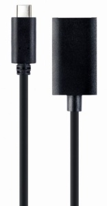 A-CM-DPF-02 Gembird USB Type-C to DisplayPort adapter cable, 4K, 15 cm, black - Img 1