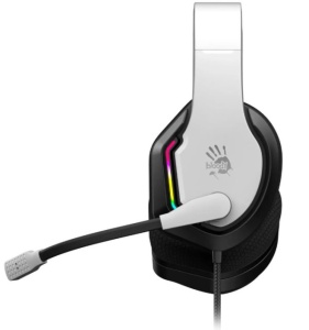 A4-G260P WHITE A4Tech Bloody gejmerske slusalice sa mikrofonom, 50mm/16ohm, USB za RGB, 3,5mm