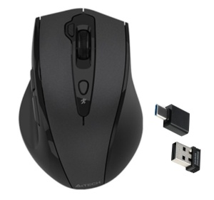 A4-G7-810 AIR2 bezicni opticki mis 2.4GHz, 125Hz/2000 Dpi, 111mm, USB+Type-C adapter