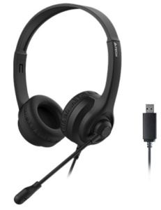 A4-HU-8 A4Tech slusalice sa mikrofonom, 40mm/32ohm, USB - Img 2