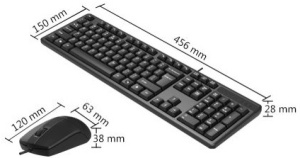 A4-KRS-3330 A4Tech tastatura YU-LAYOUT + mis USB, Black - Img 3