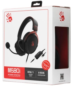 A4-M590i RED A4Tech Bloody gejmerske slusalice sa mikrofonom, 7.1 SURROUND, 50mm/16ohm, 3.5mm+USB - Img 2
