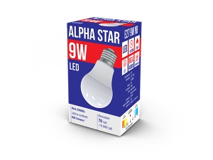 Alpha Star E27 9W NB LED Sijalica 4000K/800Lm/220V,Bela