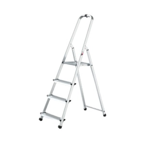 Aluminijumske merdevine Multisystem 3+1 gazišta 125 kg - Img 1