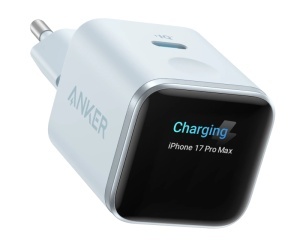 ANKER Nano 45W putni zidni punjač sa ekranom, USB-C port, plavi
