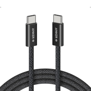 ANKER Zolo USB tip-C kabl M/M 1.8m, za Apple, super brzo punjenje 240W/480Mbps, pleteni, crni
