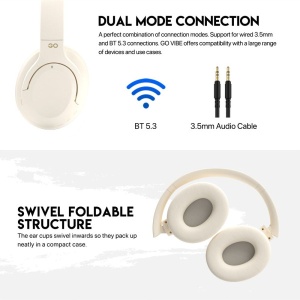 Bluetooth slušalice Fantech GO Vibe WH05 bež - Img 3