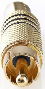 CAGP24900BK, RCA konektor, Ravni, Muški, Pozlaceni, Lemljeni, Preènik ulaza: 7,0 mm,Metal 1kom - Img 3